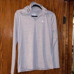 Grey, Under Armour hooded pullover